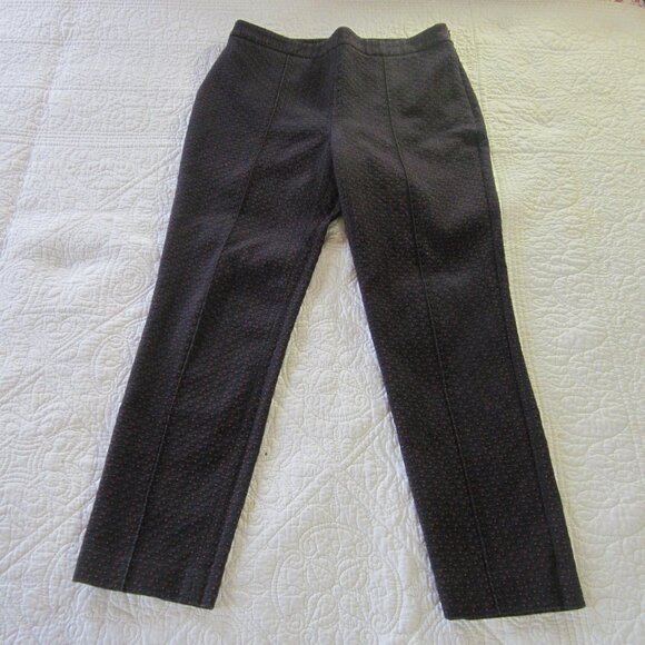 Ann Taylor Pants 6 Blue/Red Print Side Zipper - Picture 3 of 6